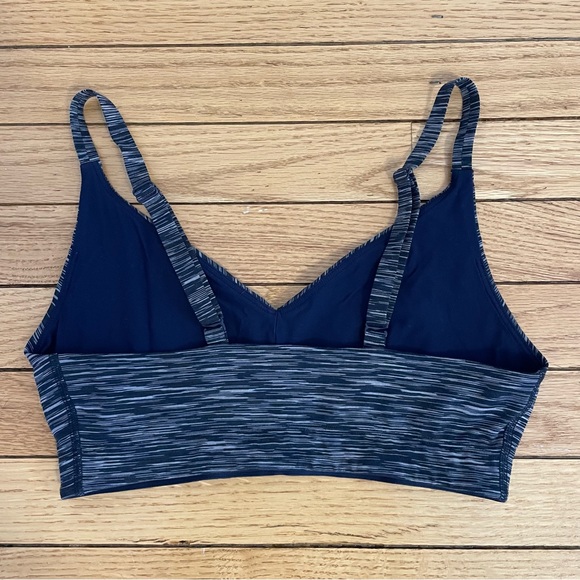 OUTDOOR VOICES Heather Blue Sports Bra Top - Picture 2 of 4